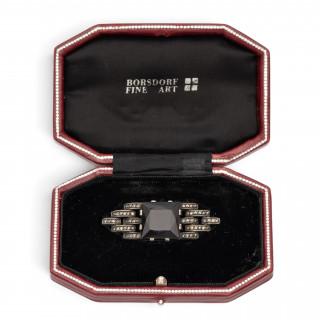 An onyx and marcasite brooch by Theodor Fahrner – kavel bij Veilinggebouw De Zwaan, Amsterdam