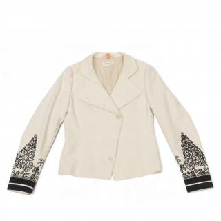 Dries van noten cream and black embroidery wool jacket, fall 2002 – kavel bij Veilinggebouw De Zwaan, Amsterdam