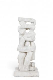Leonie Molenaar (1938-2023), wit stenen beeld, circa 1970 – kavel bij Veilinggebouw De Zwaan, Amsterdam