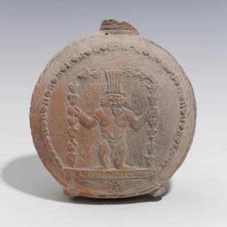 Egypt, a large terracotta flask, Roman Period, ca. 1st century CE – kavel bij Veilinggebouw De Zwaan, Amsterdam