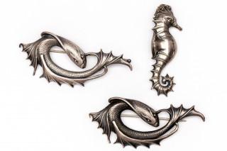 Three marine animal brooches by Reggers – kavel bij Veilinggebouw De Zwaan, Amsterdam