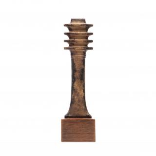Egypt, a large brown to black composition Djet-pillar amulet, 26th-30th Dynasty, 688 - 332 BCE – kavel bij Veilinggebouw De Zwaan, Amsterdam
