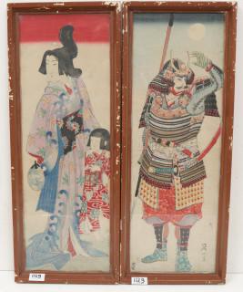 Japan, paar houtsnedes, 19e eeuw – kavel bij Veilinggebouw De Zwaan, Amsterdam