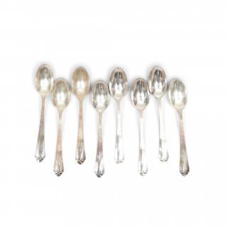 Set van acht theelepels, Art Nouveau – kavel bij Veilinggebouw De Zwaan, Amsterdam