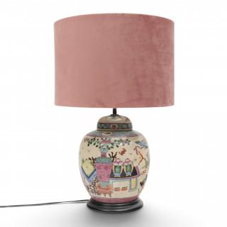 China, a Nanking famille rose porcelain ginger jar and cover, 19th century, later mounted as a lamp – kavel bij Veilinggebouw De Zwaan, Amsterdam
