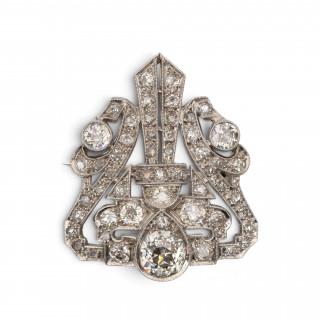 A diamond Art Deco brooch – kavel bij Veilinggebouw De Zwaan, Amsterdam