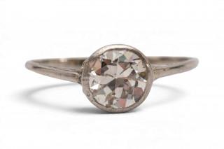 A 1920's diamond solitair ring – kavel bij Veilinggebouw De Zwaan, Amsterdam