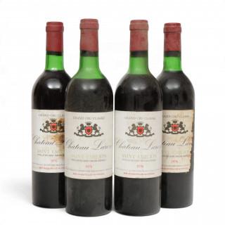 Vier flessen wijn, rood, Saint emilion, Chateau Laroze, 1976 – kavel bij Veilinggebouw De Zwaan, Amsterdam
