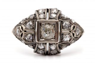 A diamond Art Deco ring – kavel bij Veilinggebouw De Zwaan, Amsterdam