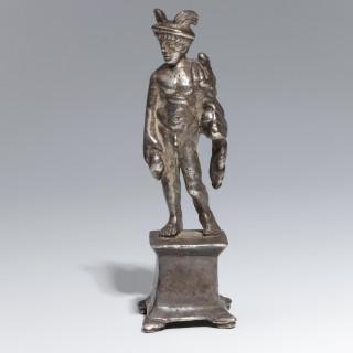 A silver Roman statue of Hermes, ca. 1st - 3rd century CE – kavel bij Veilinggebouw De Zwaan, Amsterdam