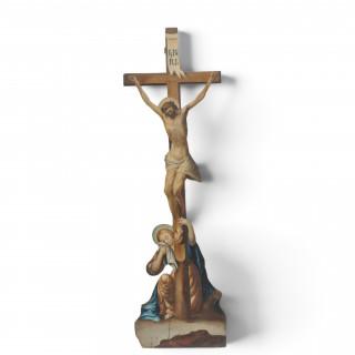 Geschilderd houten corpus Christi, 19e eeuw – kavel bij Veilinggebouw De Zwaan, Amsterdam
