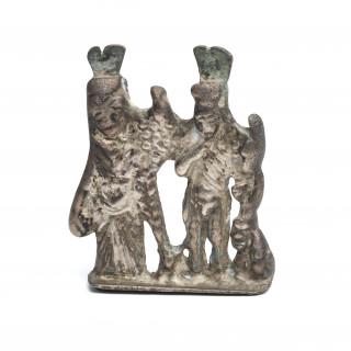 Egypt, a silver amulet, Roman Period, ca. 100 CE – kavel bij Veilinggebouw De Zwaan, Amsterdam