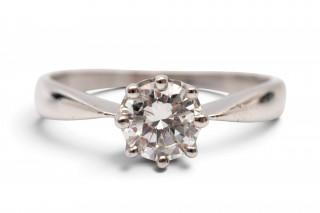 A diamond solitair ring – kavel bij Veilinggebouw De Zwaan, Amsterdam