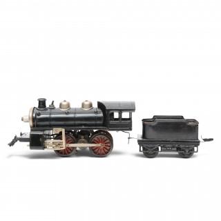 Blikken locomotief met tender, Karl Bub, Neurenberg – kavel bij Veilinggebouw De Zwaan, Amsterdam