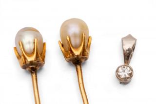 Two 19th century pins and a modern pendant – kavel bij Veilinggebouw De Zwaan, Amsterdam
