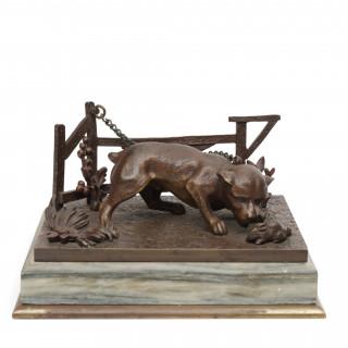 Frankrijk, bruin gepatineerd bronzen presse papier, 19e eeuw – kavel bij Veilinggebouw De Zwaan, Amsterdam