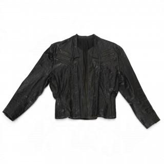 Atelier Fong Leng leather black crocodile jacket, circa 70-80s – kavel bij Veilinggebouw De Zwaan, Amsterdam