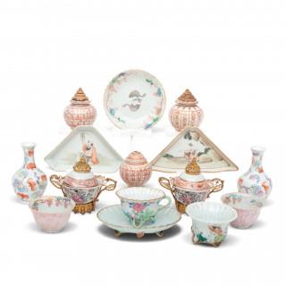 China, a collection of famille rose porcelain, 18th-19th centuries – kavel bij Veilinggebouw De Zwaan, Amsterdam