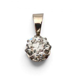 A diamond solitair pendant – kavel bij Veilinggebouw De Zwaan, Amsterdam