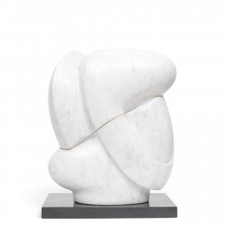 Leonie Molenaar (1938 - 2023), marmeren beeld, 'en taille directe' – kavel bij Veilinggebouw De Zwaan, Amsterdam