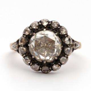 A diamond cluster ring – kavel bij Veilinggebouw De Zwaan, Amsterdam